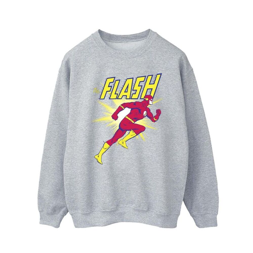 DC Comics Mens The Flash Running Sweatshirt / Sports Grey